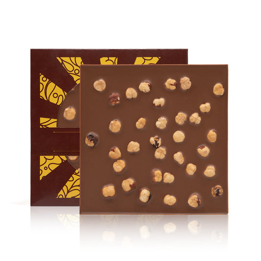 Mattonella di Cioccolato al Latte con Nocciole 200g Dolmarr