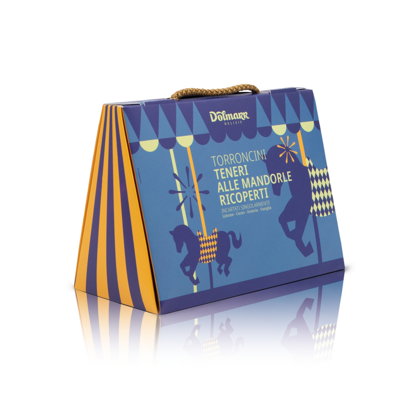 Bag Circus con Torroncini Teneri alle Mandorle Ricoperti Assortiti 150g Dolmarr