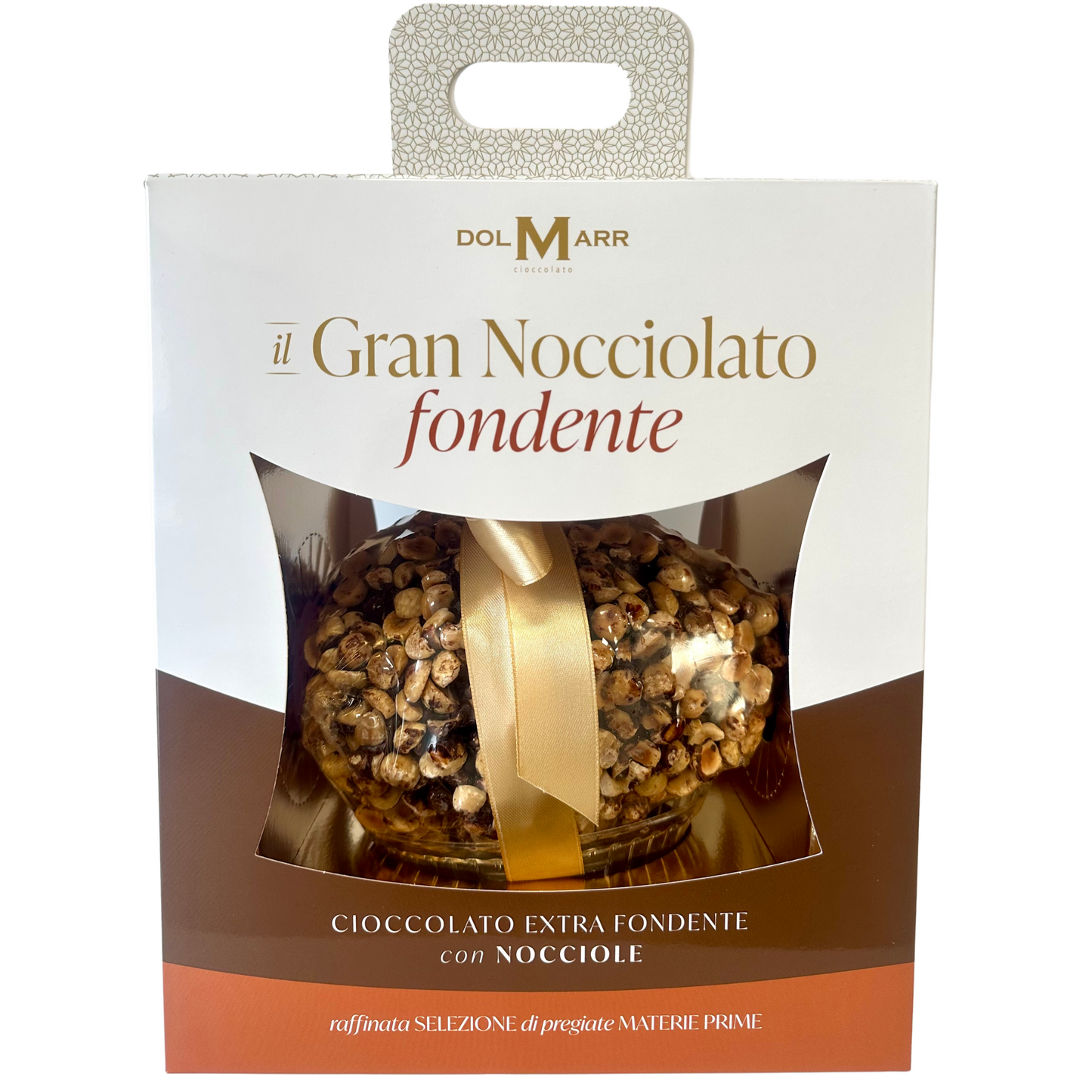 Uovo di Pasqua Gran Nocciolato Artigianale Extra-Fondente 550g Dolmarr Cioccolato