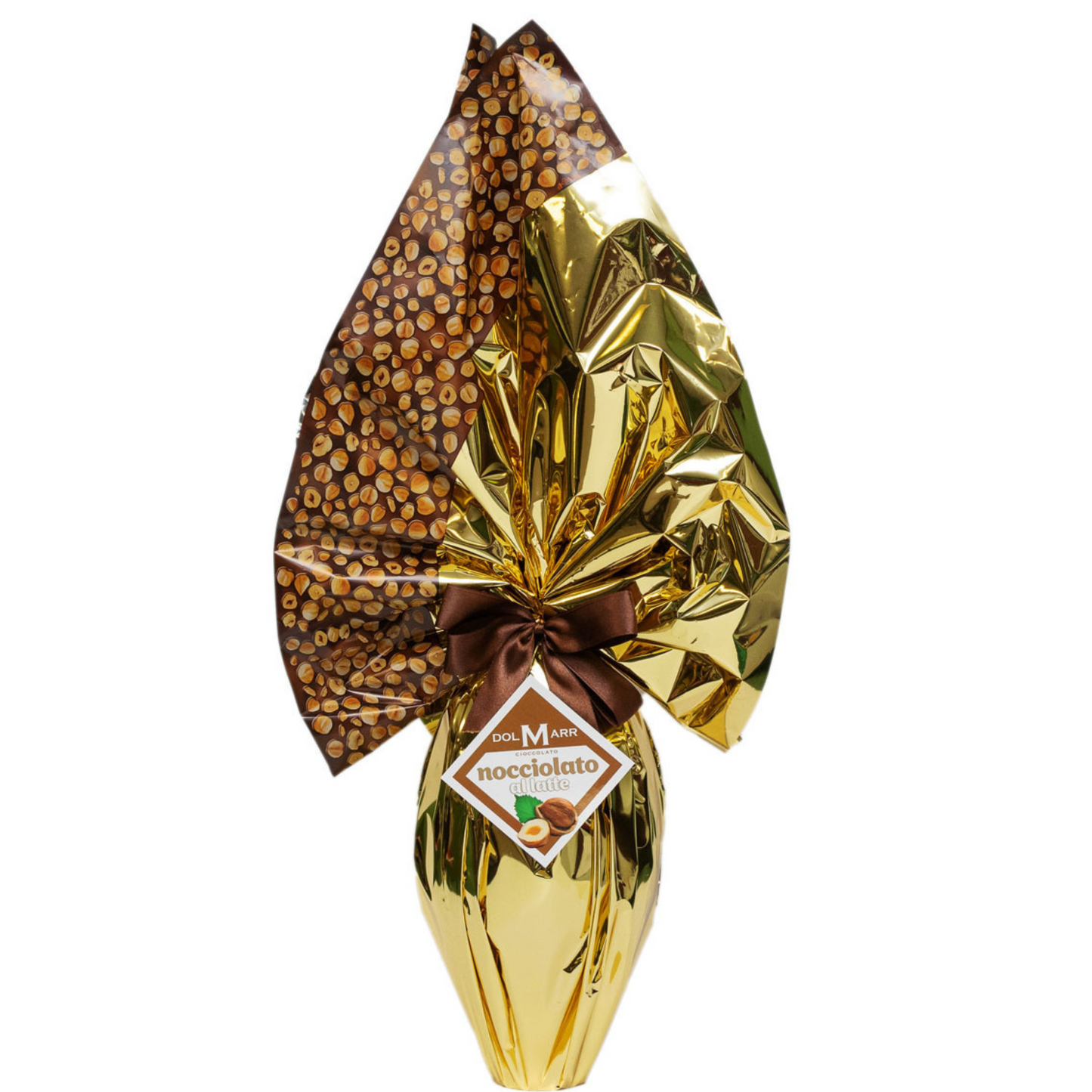 Uovo Nocciolato al Latte con Granella di Nocciole 430g Dolmarr Cioccolato