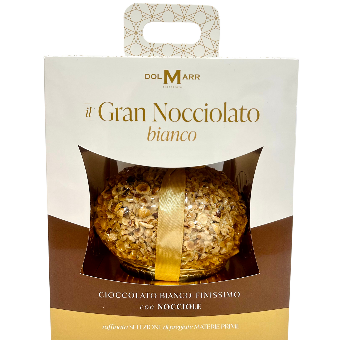 Uovo di Pasqua Gran Nocciolato Bianco 550g Dolmarr Cioccolato