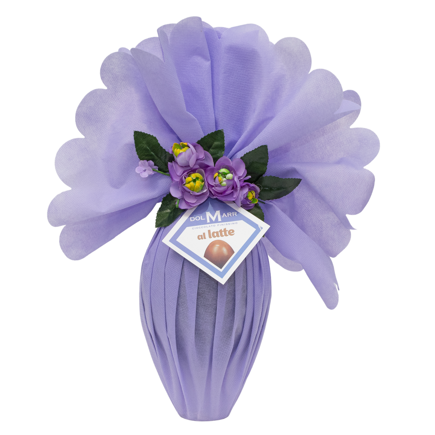 Uovo di Pasqua Flowers con Sorpresa Preziosa al Latte o Fondente Dolmarr Cioccolato