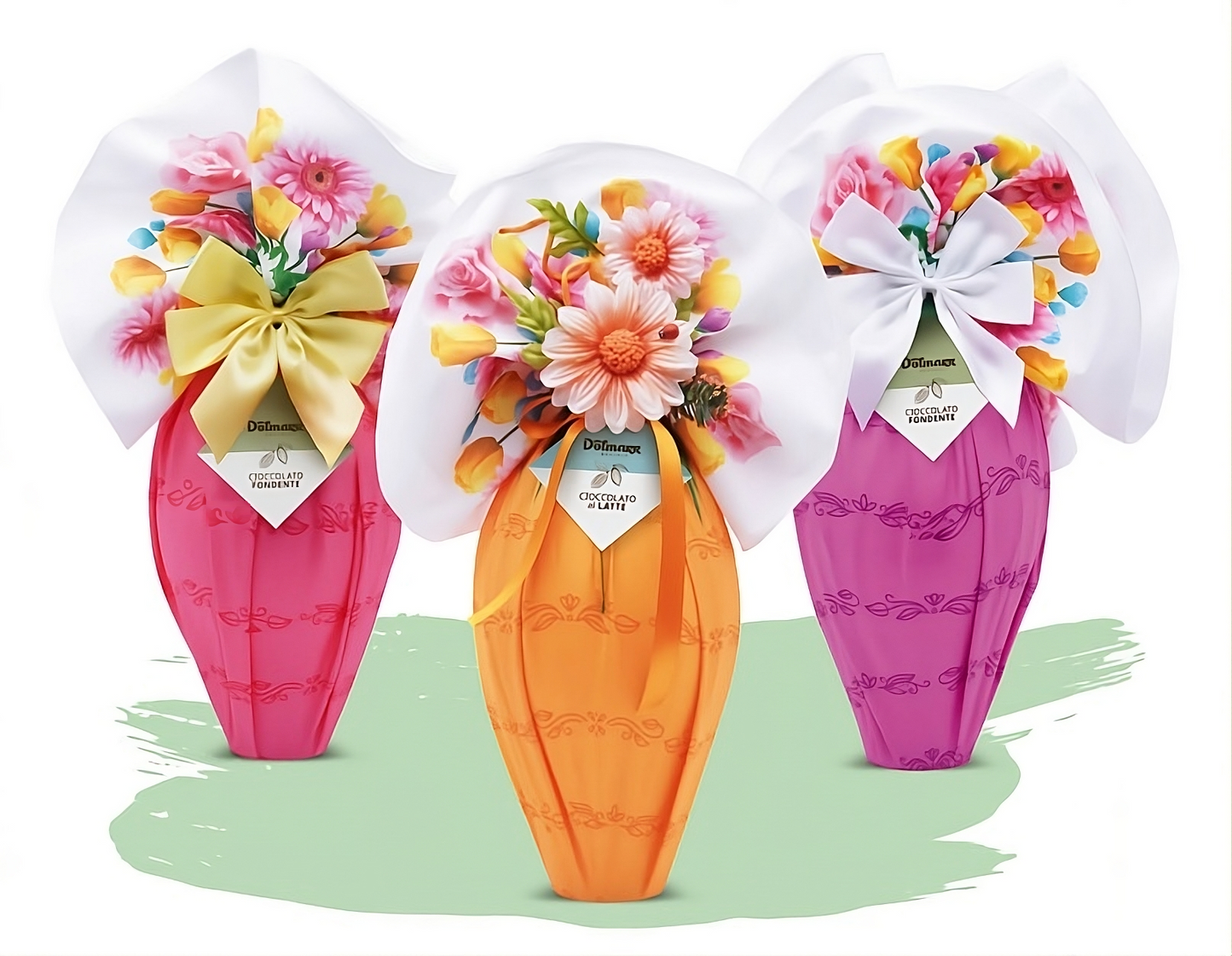 Uovo di Cioccolato Artigianale Primavera 400g Dolmarr Cioccolato