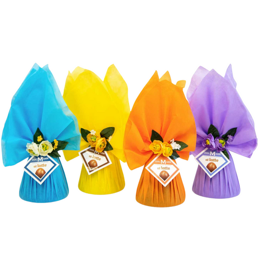 Campana di Cioccolato Pasqua Flowers con Sorpresa Preziosa Dolmarr Cioccolato