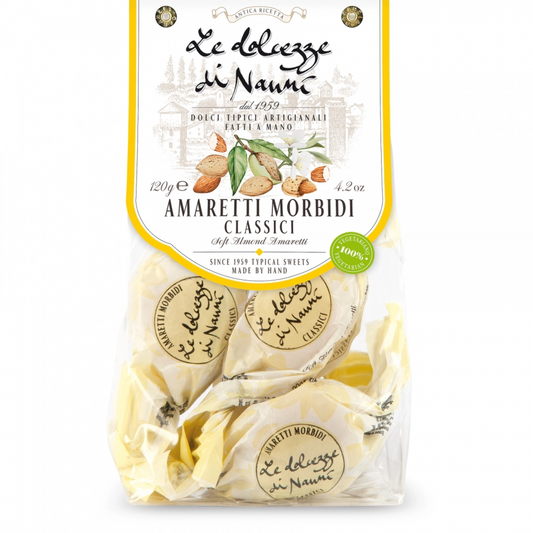 Amaretti Morbidi Classici Monodose 120g Dolcezze di Nanni 01