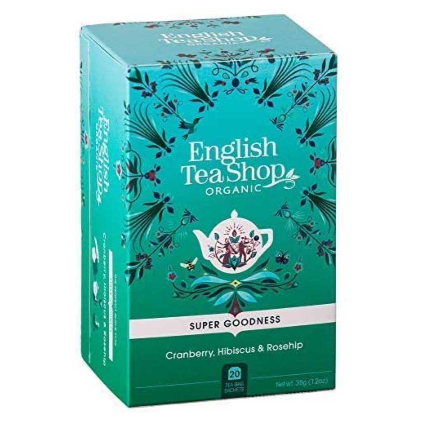 Tisana a Base di Mirtillo Rosso, Ibisco e Rosa Canina Biologica English Tea Shop 01