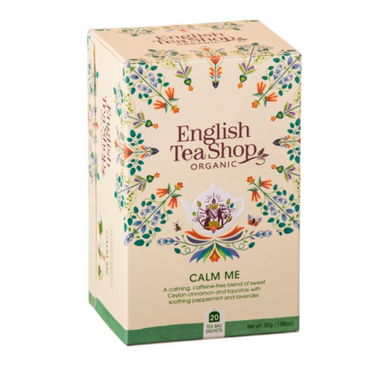 Tisana Calmante Bio Calm Me 20 bustine Eco-box 30gr English Tea Shop 01