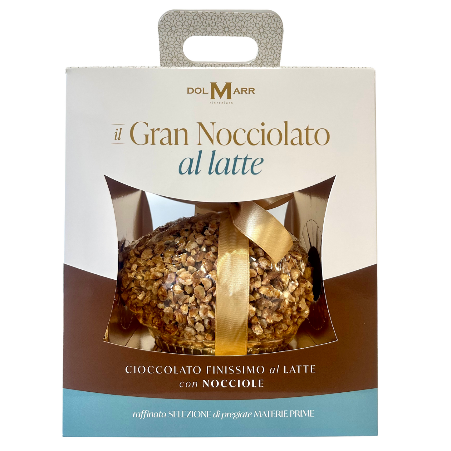 Uovo di Pasqua Gran Nocciolato Artigianale al Latte Finissimo 550g Dolmarr Cioccolato
