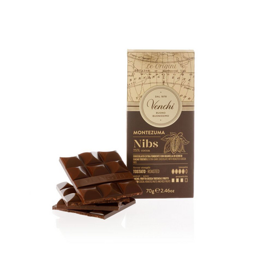 Tavoletta Di Cioccolato Montezuma 75% Nibs Venchi 70g 01