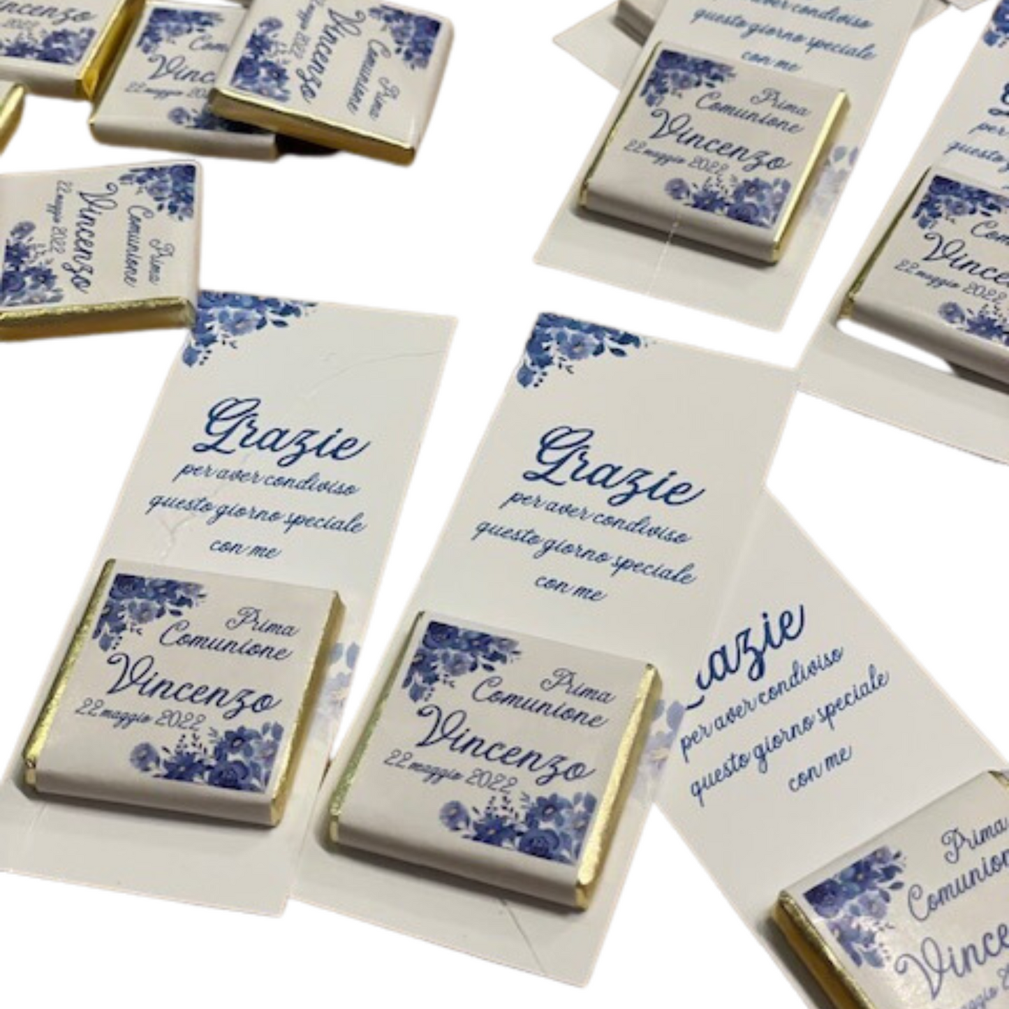 Segnaposto con Cartoncino e Cioccolatino Personalizzato Dolmarr Cioccolato 02